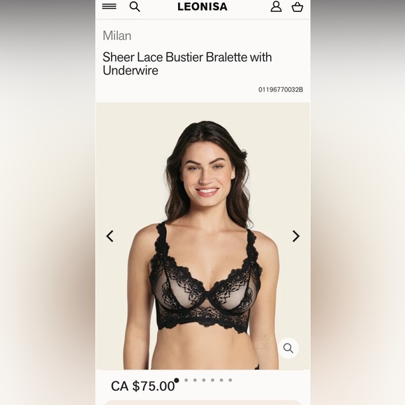 NWT Leonisa Milan Lace Underwire Bralette Duo - Picture 11 of 12